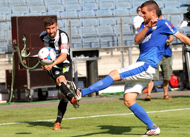 Sturm Graz - Groedig
Oesterreichische Fussball Bundesliga, 2. Runde, SK Sturm Graz - SV Groedig, Stadion Liebenau Graz, 28.07.2013. 

Foto zeigt Aleksandar Todorovski (Sturm)
