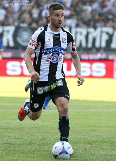 Sturm Graz - Groedig
Oesterreichische Fussball Bundesliga, 2. Runde, SK Sturm Graz - SV Groedig, Stadion Liebenau Graz, 28.07.2013. 

Foto zeigt Aleksandar Todorovski (Sturm)
