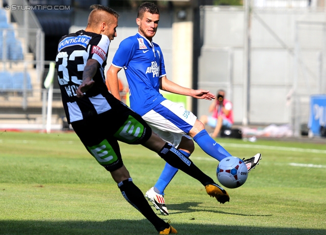 Sturm Graz - Groedig
Oesterreichische Fussball Bundesliga, 2. Runde, SK Sturm Graz - SV Groedig, Stadion Liebenau Graz, 28.07.2013. 

Foto zeigt Patrick Wolf (Sturm)
