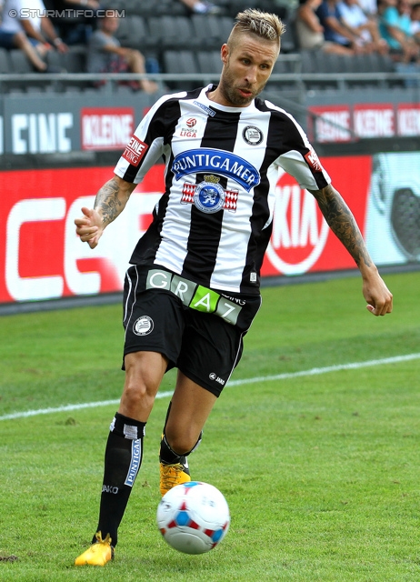 Sturm Graz - Groedig
Oesterreichische Fussball Bundesliga, 2. Runde, SK Sturm Graz - SV Groedig, Stadion Liebenau Graz, 28.07.2013. 

Foto zeigt Patrick Wolf (Sturm)
