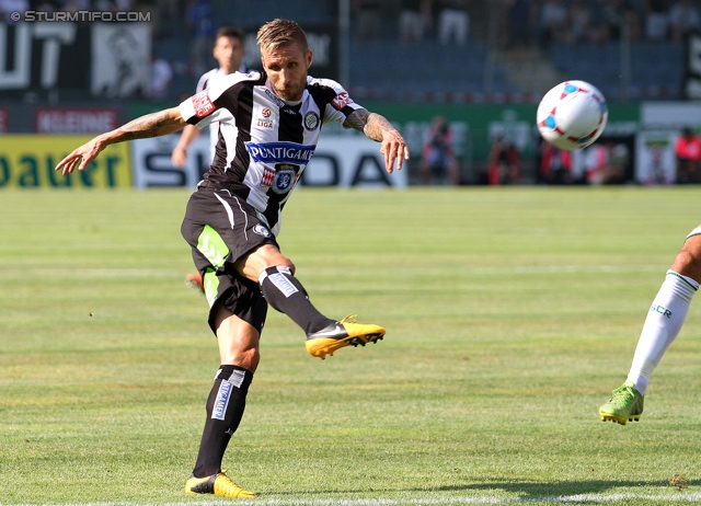 Sturm Graz - Rapid Wien
Oesterreichische Fussball Bundesliga, 3. Runde, SK Sturm Graz - SK Rapid Wien, Stadion Liebenau Graz, 04.08.2013. 

Foto zeigt Patrick Wolf (Sturm)
