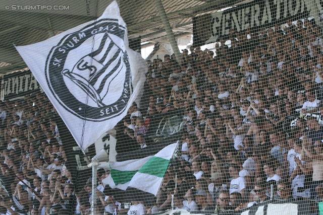 Sturm Graz - Salzburg
Oesterreichische Fussball Bundesliga, 5. Runde, SK Sturm Graz - FC RB Salzburg, Stadion Liebenau Graz, 17.08.2013. 

Foto zeigt Fans von Sturm
