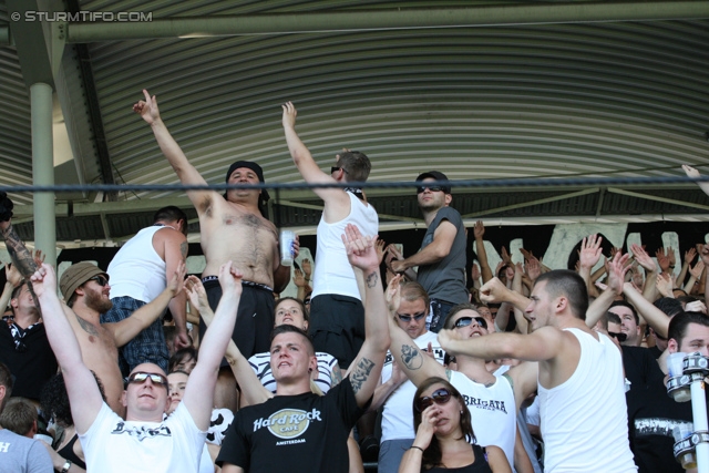 Sturm Graz - Salzburg
Oesterreichische Fussball Bundesliga, 5. Runde, SK Sturm Graz - FC RB Salzburg, Stadion Liebenau Graz, 17.08.2013. 

Foto zeigt Fans von Sturm
