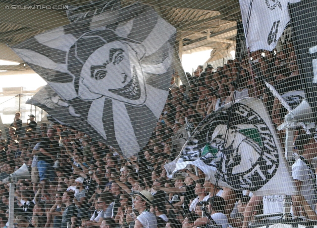 Sturm Graz - Salzburg
Oesterreichische Fussball Bundesliga, 5. Runde, SK Sturm Graz - FC RB Salzburg, Stadion Liebenau Graz, 17.08.2013. 

Foto zeigt Fans von Sturm
