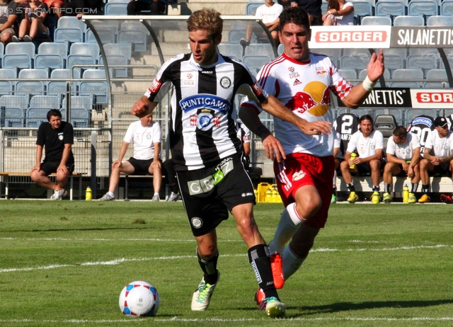 Sturm Graz - Salzburg
Oesterreichische Fussball Bundesliga, 5. Runde, SK Sturm Graz - FC RB Salzburg, Stadion Liebenau Graz, 17.08.2013. 

Foto zeigt Manuel Weber (Sturm)
