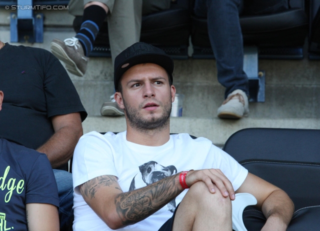 Sturm Graz - Salzburg
Oesterreichische Fussball Bundesliga, 5. Runde, SK Sturm Graz - FC RB Salzburg, Stadion Liebenau Graz, 17.08.2013. 

Foto zeigt Marco Djuricin (Sturm)
