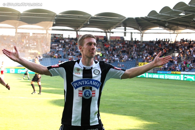 Sturm Graz - Salzburg
Oesterreichische Fussball Bundesliga, 5. Runde, SK Sturm Graz - FC RB Salzburg, Stadion Liebenau Graz, 17.08.2013. 

Foto zeigt Robert Beric (Sturm)
Schlüsselwörter: torjubel