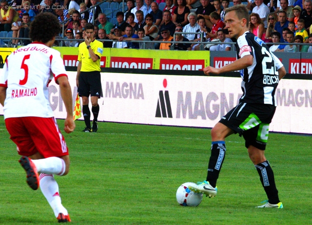 Sturm Graz - Salzburg
Oesterreichische Fussball Bundesliga, 5. Runde, SK Sturm Graz - FC RB Salzburg, Stadion Liebenau Graz, 17.08.2013. 

Foto zeigt Andre Ramalho Silva (Salzburg) und Daniel Beichler (Sturm)
