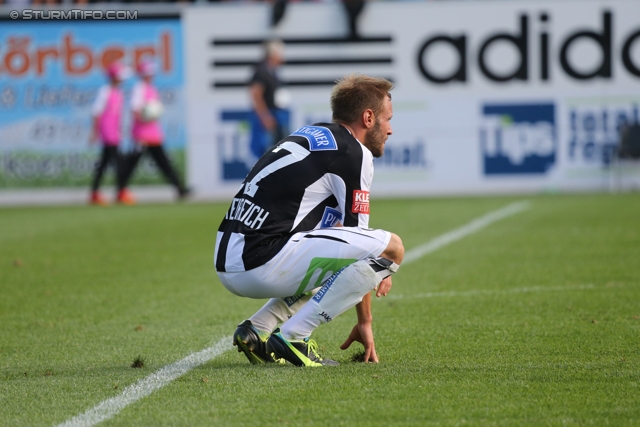 Ried - Sturm Graz
Oesterreichische Fussball Bundesliga, 6. Runde, SV Ried - SK Sturm Graz, Arena Ried, 24.08.2013. 

Foto zeigt Martin Ehrenreich (Sturm)
