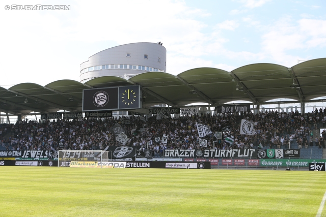 Sturm Graz - Wolfsberg
Oesterreichische Fussball Bundesliga, 7. Runde, SK Sturm Graz - Wolfsberger AC, Stadion Liebenau Graz, 31.08.2013. 

Foto zeigt Fans von Sturm
