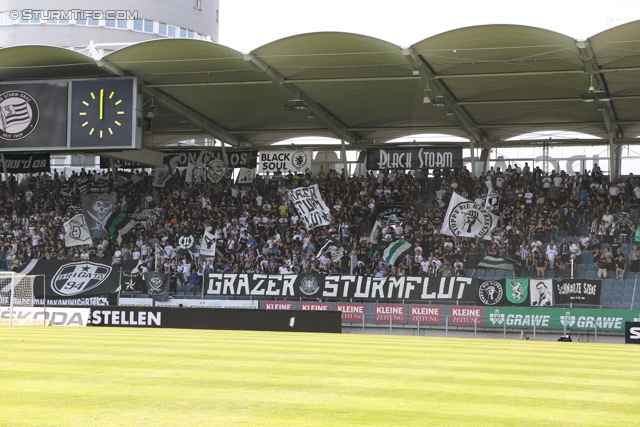 Sturm Graz - Wolfsberg
Oesterreichische Fussball Bundesliga, 7. Runde, SK Sturm Graz - Wolfsberger AC, Stadion Liebenau Graz, 31.08.2013. 

Foto zeigt Fans von Sturm
