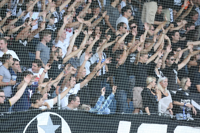 Sturm Graz - Wolfsberg
Oesterreichische Fussball Bundesliga, 7. Runde, SK Sturm Graz - Wolfsberger AC, Stadion Liebenau Graz, 31.08.2013. 

Foto zeigt Fans von Sturm
