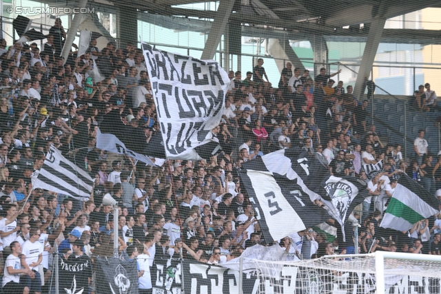 Sturm Graz - Wolfsberg
Oesterreichische Fussball Bundesliga, 7. Runde, SK Sturm Graz - Wolfsberger AC, Stadion Liebenau Graz, 31.08.2013. 

Foto zeigt Fans von Sturm
