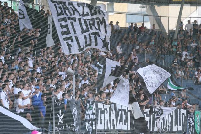 Sturm Graz - Wolfsberg
Oesterreichische Fussball Bundesliga, 7. Runde, SK Sturm Graz - Wolfsberger AC, Stadion Liebenau Graz, 31.08.2013. 

Foto zeigt Fans von Sturm
