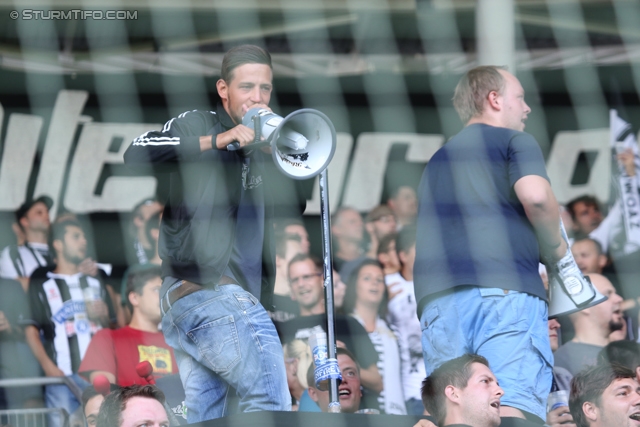 Sturm Graz - Wolfsberg
Oesterreichische Fussball Bundesliga, 7. Runde, SK Sturm Graz - Wolfsberger AC, Stadion Liebenau Graz, 31.08.2013. 

Foto zeigt Fans von Sturm
