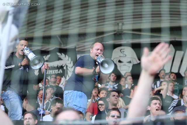 Sturm Graz - Wolfsberg
Oesterreichische Fussball Bundesliga, 7. Runde, SK Sturm Graz - Wolfsberger AC, Stadion Liebenau Graz, 31.08.2013. 

Foto zeigt Fans von Sturm
