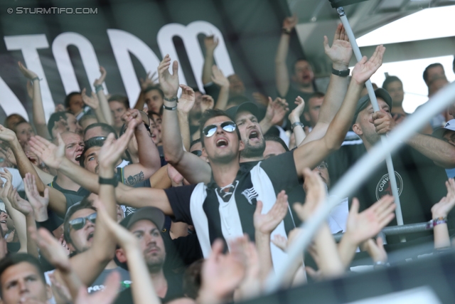 Sturm Graz - Wolfsberg
Oesterreichische Fussball Bundesliga, 7. Runde, SK Sturm Graz - Wolfsberger AC, Stadion Liebenau Graz, 31.08.2013. 

Foto zeigt Fans von Sturm
