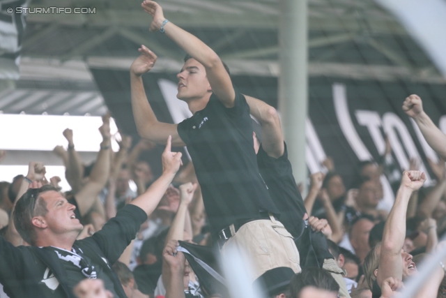 Sturm Graz - Wolfsberg
Oesterreichische Fussball Bundesliga, 7. Runde, SK Sturm Graz - Wolfsberger AC, Stadion Liebenau Graz, 31.08.2013. 

Foto zeigt Fans von Sturm
