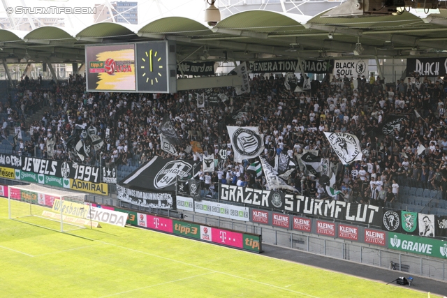 Sturm Graz - Wolfsberg
Oesterreichische Fussball Bundesliga, 7. Runde, SK Sturm Graz - Wolfsberger AC, Stadion Liebenau Graz, 31.08.2013. 

Foto zeigt Fans von Sturm
