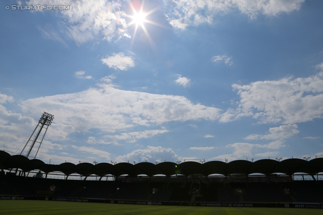 Sturm Graz - Wolfsberg
Oesterreichische Fussball Bundesliga, 7. Runde, SK Sturm Graz - Wolfsberger AC, Stadion Liebenau Graz, 31.08.2013. 

Foto zeigt eine Innenansicht im Stadion Liebenau
