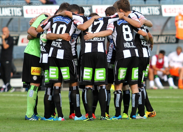 Sturm Graz - Wolfsberg
Oesterreichische Fussball Bundesliga, 7. Runde, SK Sturm Graz - Wolfsberger AC, Stadion Liebenau Graz, 31.08.2013. 

Foto zeigt die Mannschaft von Sturm
