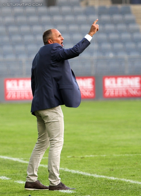 Sturm Graz - Wolfsberg
Oesterreichische Fussball Bundesliga, 7. Runde, SK Sturm Graz - Wolfsberger AC, Stadion Liebenau Graz, 31.08.2013. 

Foto zeigt Darko Milanic (Cheftrainer Sturm)
