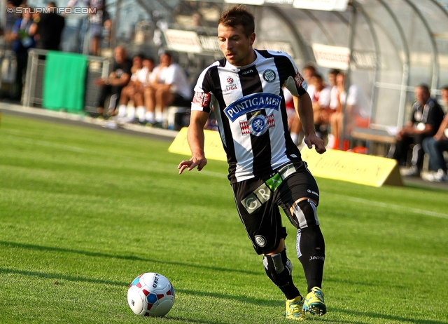 Sturm Graz - Wolfsberg
Oesterreichische Fussball Bundesliga, 7. Runde, SK Sturm Graz - Wolfsberger AC, Stadion Liebenau Graz, 31.08.2013. 

Foto zeigt Christoph Kroepfl (Sturm)
