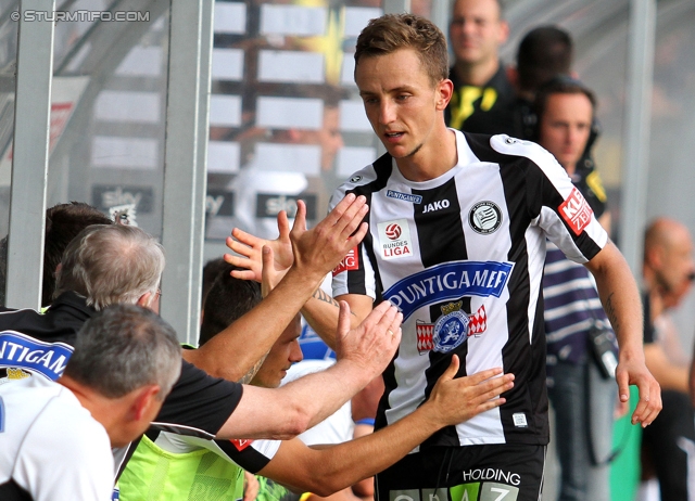 Sturm Graz - Wolfsberg
Oesterreichische Fussball Bundesliga, 7. Runde, SK Sturm Graz - Wolfsberger AC, Stadion Liebenau Graz, 31.08.2013. 

Foto zeigt Daniel Beichler (Sturm)
