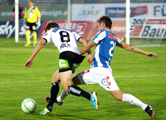 Wiener Neustadt - Sturm Graz
Oesterreichische Fussball Bundesliga, 8. Runde, SC Wiener Neustadt - SK Sturm Graz, Stadion Wiener Neustadt, 14.09.2013. 

Foto zeigt Andreas Hoelzl (Sturm)
