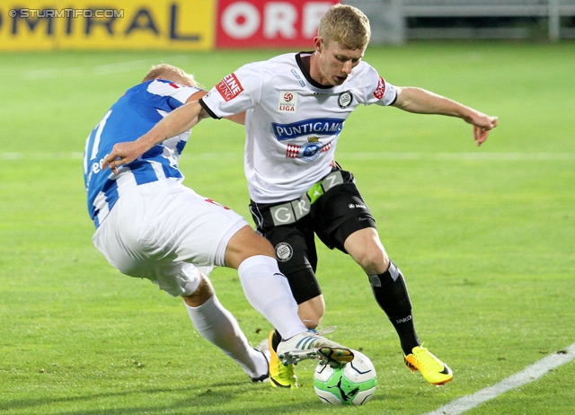 Wiener Neustadt - Sturm Graz
Oesterreichische Fussball Bundesliga, 8. Runde, SC Wiener Neustadt - SK Sturm Graz, Stadion Wiener Neustadt, 14.09.2013. 

Foto zeigt Florian Kainz (Sturm)
