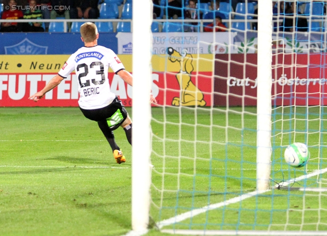 Wiener Neustadt - Sturm Graz
Oesterreichische Fussball Bundesliga, 8. Runde, SC Wiener Neustadt - SK Sturm Graz, Stadion Wiener Neustadt, 14.09.2013. 

Foto zeigt Robert Beric (Sturm)
Schlüsselwörter: tor