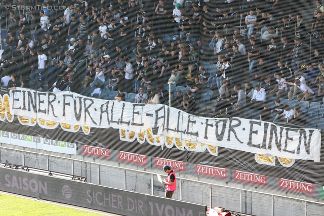 Sturm Graz - Austria Wien
Oesterreichische Fussball Bundesliga, 9. Runde, SK Sturm Graz - FK Austria Wien, Stadion Liebenau Graz, 21.09.2013. 

Foto zeigt Fans von Sturm
