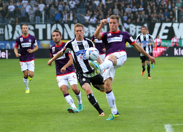 Sturm Graz - Austria Wien
Oesterreichische Fussball Bundesliga, 9. Runde, SK Sturm Graz - FK Austria Wien, Stadion Liebenau Graz, 21.09.2013. 

Foto zeigt Robert Beric (Sturm)
