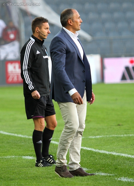 Sturm Graz - Austria Wien
Oesterreichische Fussball Bundesliga, 9. Runde, SK Sturm Graz - FK Austria Wien, Stadion Liebenau Graz, 21.09.2013. 

Foto zeigt Darko Milanic (Cheftrainer Sturm)
