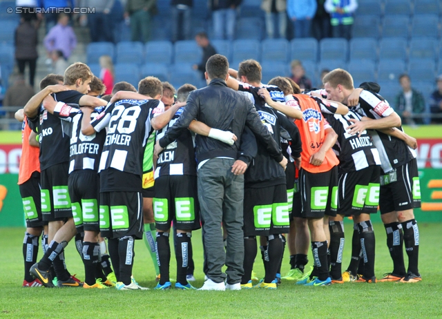 Sturm Graz - Austria Wien
Oesterreichische Fussball Bundesliga, 9. Runde, SK Sturm Graz - FK Austria Wien, Stadion Liebenau Graz, 21.09.2013. 

Foto zeigt die Mannschaft von Sturm
