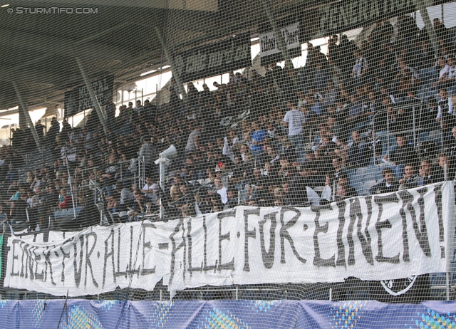 Sturm Graz - Wiener Neustadt
OEFB Cup, 2. Runde, SK Sturm Graz - SC Wiener Neustadt, Stadion Liebenau Graz, 25.09.2013. 

Foto zeigt Fans von Sturm
