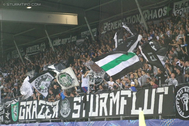 Sturm Graz - Wiener Neustadt
OEFB Cup, 2. Runde, SK Sturm Graz - SC Wiener Neustadt, Stadion Liebenau Graz, 25.09.2013. 

Foto zeigt Fans von Sturm
