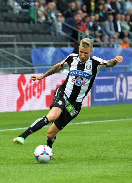 Sturm Graz - Wiener Neustadt
OEFB Cup, 2. Runde, SK Sturm Graz - SC Wiener Neustadt, Stadion Liebenau Graz, 25.09.2013. 

Foto zeigt Patrick Wolf (Sturm)
