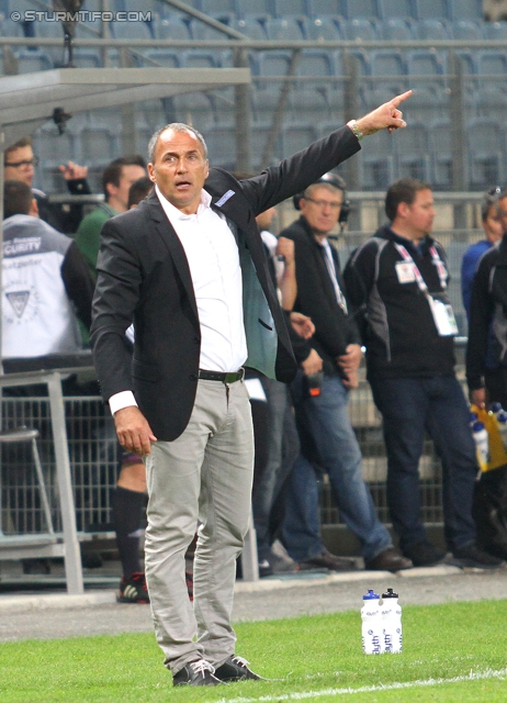 Sturm Graz - Wiener Neustadt
OEFB Cup, 2. Runde, SK Sturm Graz - SC Wiener Neustadt, Stadion Liebenau Graz, 25.09.2013. 

Foto zeigt Darko Milanic (Cheftrainer Sturm)
