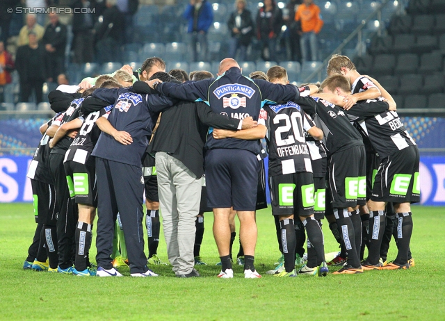 Sturm Graz - Wiener Neustadt
OEFB Cup, 2. Runde, SK Sturm Graz - SC Wiener Neustadt, Stadion Liebenau Graz, 25.09.2013. 

Foto zeigt die Mannschaft von Sturm
