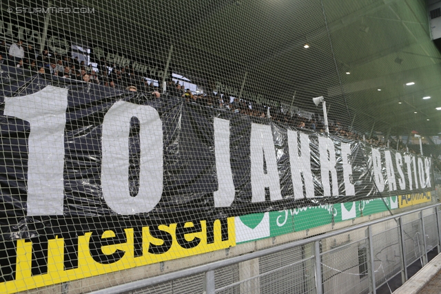 Sturm Graz - Innsbruck
Oesterreichische Fussball Bundesliga, 10. Runde, SK Sturm Graz - FC Wacker Innsbruck, Stadion Liebenau Graz, 28.09.2013. 

Foto zeigt Fans von Sturm mit einem Spruchband
