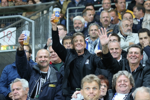 Sturm Graz - Innsbruck
Oesterreichische Fussball Bundesliga, 10. Runde, SK Sturm Graz - FC Wacker Innsbruck, Stadion Liebenau Graz, 28.09.2013. 

Foto zeigt Fans von Sturm
