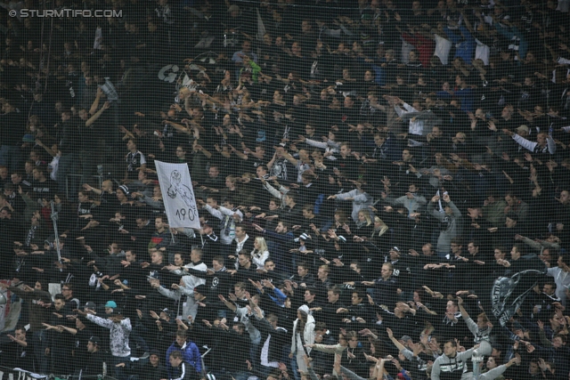 Sturm Graz - Innsbruck
Oesterreichische Fussball Bundesliga, 10. Runde, SK Sturm Graz - FC Wacker Innsbruck, Stadion Liebenau Graz, 28.09.2013. 

Foto zeigt Fans von Sturm
