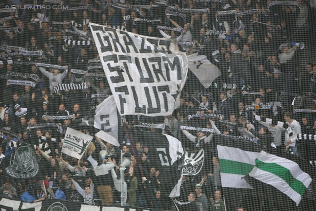 Sturm Graz - Innsbruck
Oesterreichische Fussball Bundesliga, 10. Runde, SK Sturm Graz - FC Wacker Innsbruck, Stadion Liebenau Graz, 28.09.2013. 

Foto zeigt Fans von Sturm
