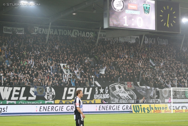 Sturm Graz - Innsbruck
Oesterreichische Fussball Bundesliga, 10. Runde, SK Sturm Graz - FC Wacker Innsbruck, Stadion Liebenau Graz, 28.09.2013. 

Foto zeigt Fans von Sturm
