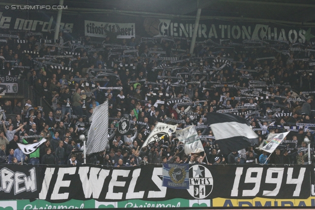 Sturm Graz - Innsbruck
Oesterreichische Fussball Bundesliga, 10. Runde, SK Sturm Graz - FC Wacker Innsbruck, Stadion Liebenau Graz, 28.09.2013. 

Foto zeigt Fans von Sturm
