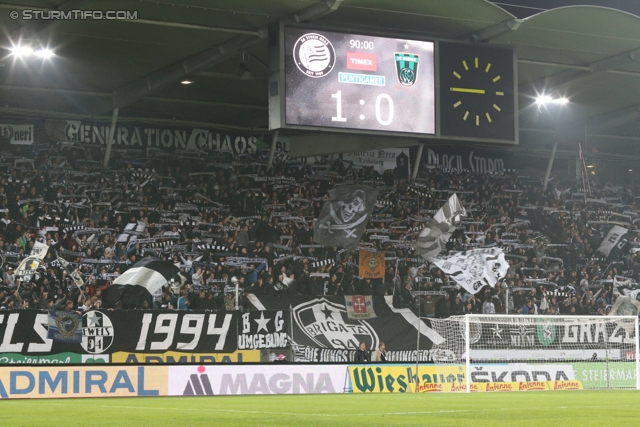 Sturm Graz - Innsbruck
Oesterreichische Fussball Bundesliga, 10. Runde, SK Sturm Graz - FC Wacker Innsbruck, Stadion Liebenau Graz, 28.09.2013. 

Foto zeigt Fans von Sturm
