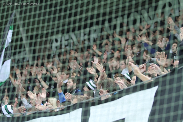 Sturm Graz - Innsbruck
Oesterreichische Fussball Bundesliga, 10. Runde, SK Sturm Graz - FC Wacker Innsbruck, Stadion Liebenau Graz, 28.09.2013. 

Foto zeigt Fans von Sturm
