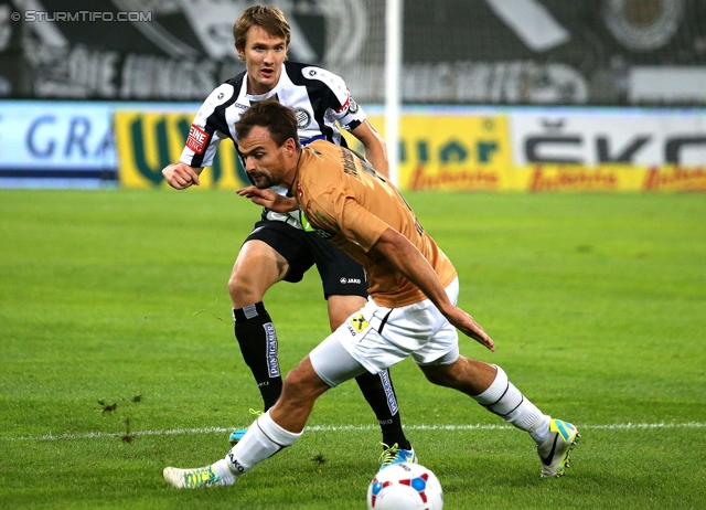 Sturm Graz - Innsbruck
Oesterreichische Fussball Bundesliga, 10. Runde, SK Sturm Graz - FC Wacker Innsbruck, Stadion Liebenau Graz, 28.09.2013. 

Foto zeigt Andreas Hoelzl (Sturm)
