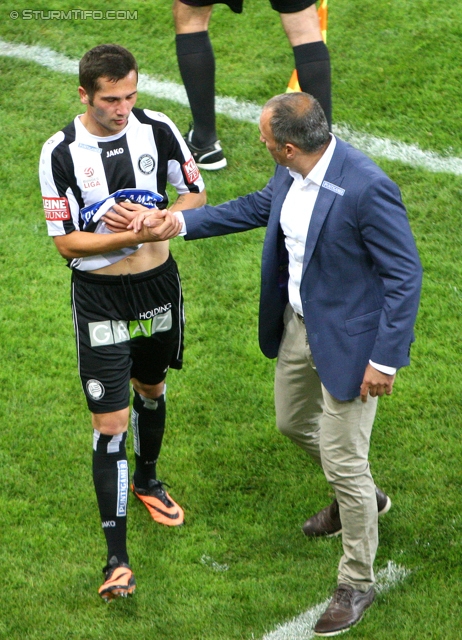 Sturm Graz - Innsbruck
Oesterreichische Fussball Bundesliga, 10. Runde, SK Sturm Graz - FC Wacker Innsbruck, Stadion Liebenau Graz, 28.09.2013. 

Foto zeigt 
